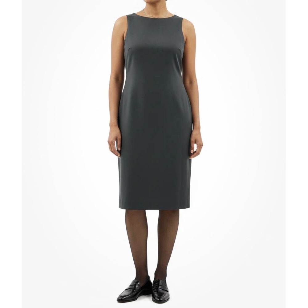 Theory Womens Dress Black Size 12 Betty Continuous Career Office Work Wool Blend